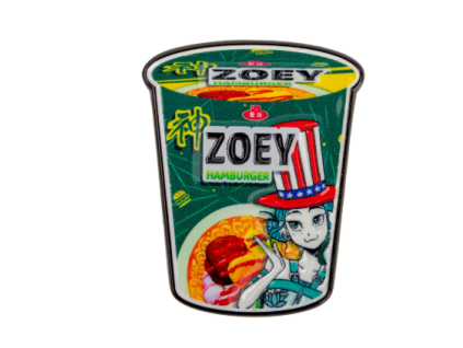 Odznak KPop Demon Hunters Zoey Hamburger Noodles