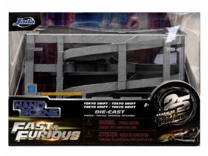 Diorama Fast and Furious Nano Tokyo Drift Garage