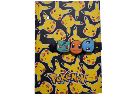 Zápisník Pokémon PIkachu černožlutý