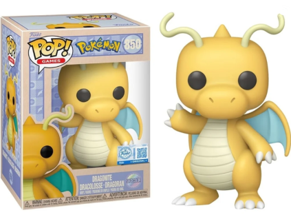 Funko Pop! 850 Pokemon Dragonite soft colour