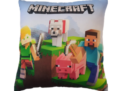Polštář Minecraft Double Face 40x40cm