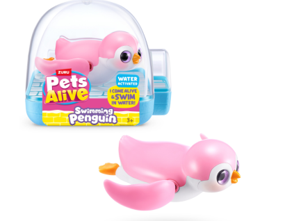 Pets Alive Plavající tučňák růžový