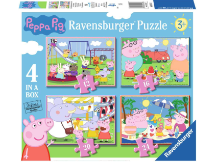 Puzzle dětské Prasátko Peppa 4v1
