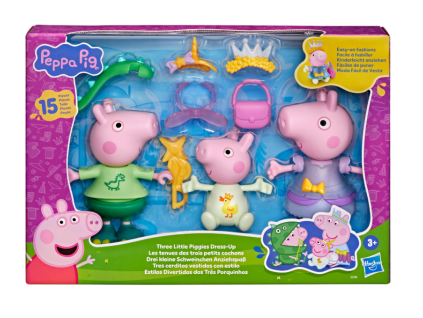 Figurky Prasátko Peppa Převlékání 3 prasátek