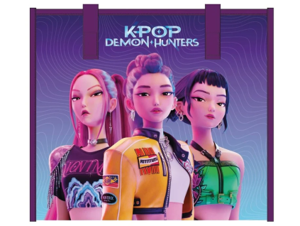 Plážová taška Kpop Demon Hunters 32x28cm