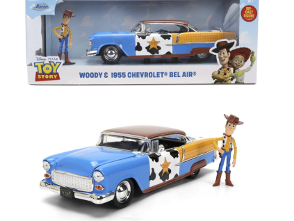 Auto Toy Story 1995 Chevrolet Bel Air s figurkou Woody 1