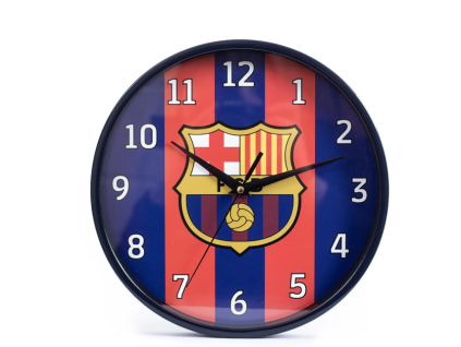 Hodiny FC Barcelona Logo 25cm