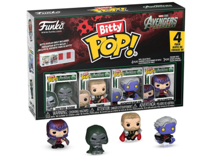 Funko Bitty Pop! 4Pack Avengers Doomsday Doctor Doom, Thor, Nightcrawler, Magneto
