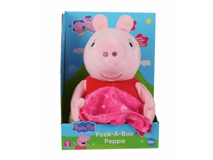 Plyšová figurka Prasátko Peppa PeekABoo Peppa