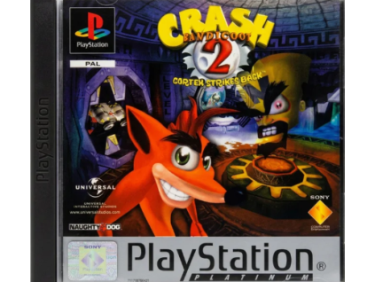 PS1 Crash Bandicoot 2 Cortex Strikes Back jen hra