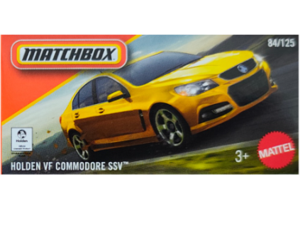 Matchbox Holden VF Commodore SSV žlutý