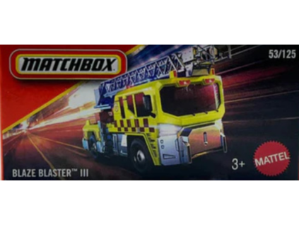 Matchbox Blaze Blaster III žlutý