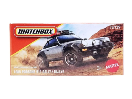 Matchbox 1985 Porsche 911 Rally šedé