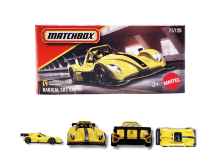 Matchbox Radical SR3 XXR žlutý