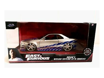 Toys Auto Fast and Furious Nissan Brians Skyline GT R 1999