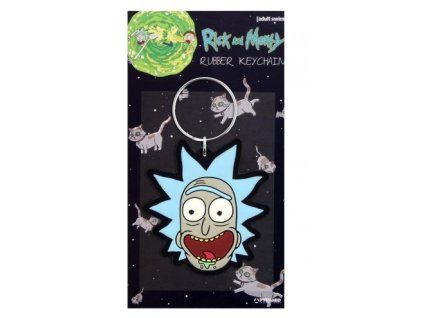 Merch Přívěšek na klíče Rick and Morty Rick Crazy Smile
