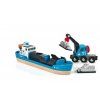 BRIO 33534 Nákladní loď s jeřábem1