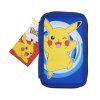 Dvoupatrový penál Pokémon s výbavou modrý