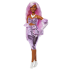Barbie Modelka Metalické šaty1