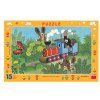 Puzzle Krtek a lokomotiva 15 dílků