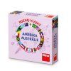 Společenská cestovní hra Poznej vlajky Amerika a Austrálie