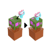 Figurka Minecraft Bloom Blocks Axolotl1