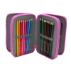 Penál Prasátko Peppa třípatrový s výbavou1