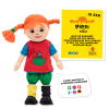 Mluvící plyšová panenka Pippi 40cm